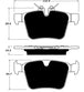 Porterfield Brake Pads for 2016 JAGUAR XE 17" FR SPORT
