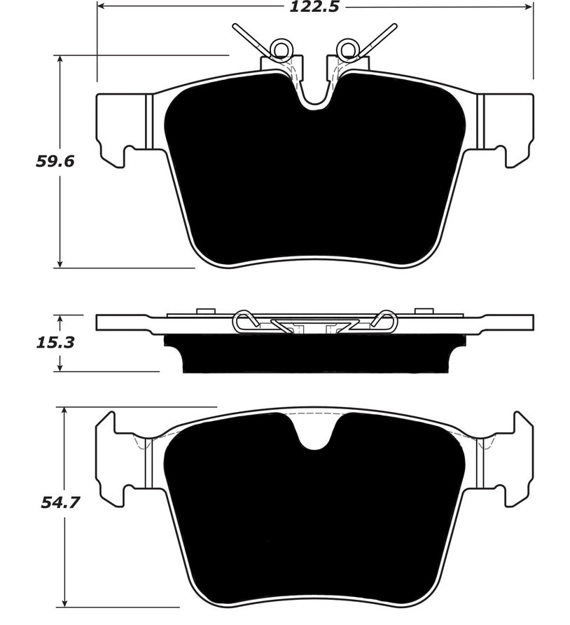 Porterfield Brake Pads for 2016 JAGUAR XE 16.5" FR SPORT