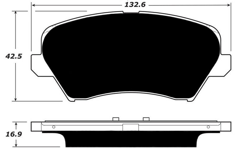 Porterfield Brake Pads for 2016 HYUNDAI ELANTRA GT FR SPORT