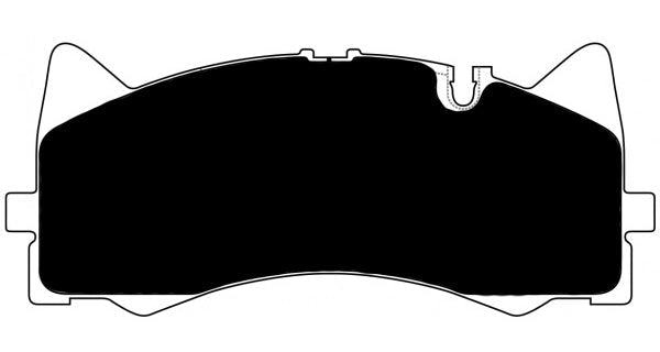 Porterfield Brake Pads for 2016 MERCEDES-BENZ AMG GT w/Silver Calipers FR SPORT
