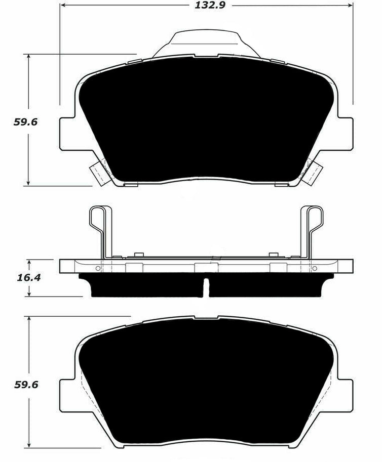 Porterfield Brake Pads for 2017 HYUNDAI SANTA FE FR SPORT