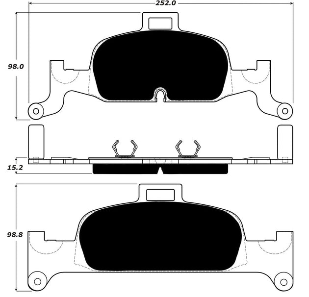Porterfield Brake Pads for 2019 AUDI A5/A5 Quattro  - 338mm Front Disc (Exc Cabriolet) FR SPORT