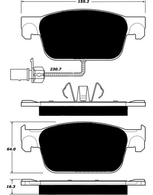 Porterfield Brake Pads for 2019 AUDI A4 w/314mm Front Disc FR SPORT