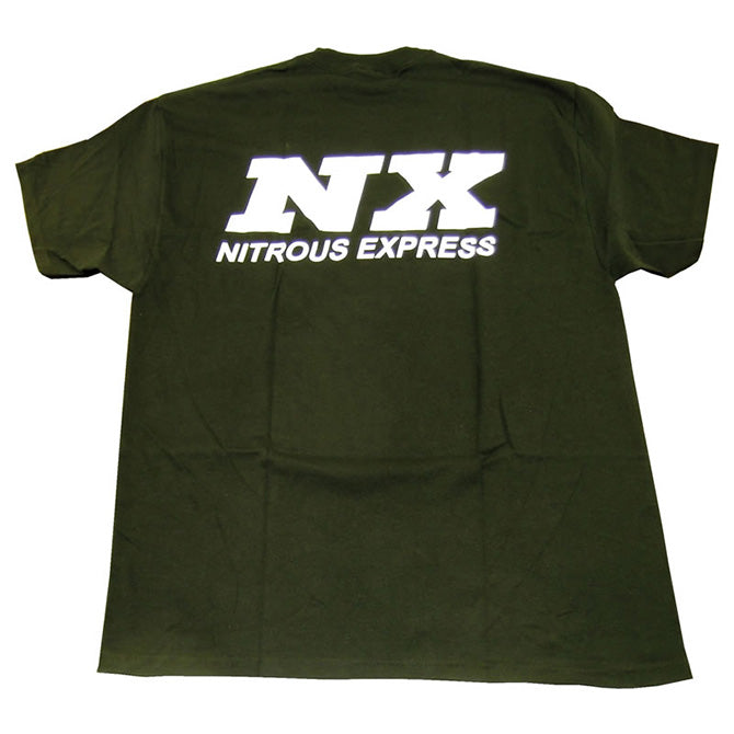 Nitrous Express X-LARGE BLACK T-SHIRT W/ WHITE NX - DFW Speed Syndicate
