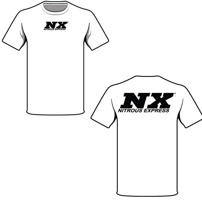 Nitrous Express XXX-LARGE WHITE T-SHIRT W/ BLACK NX - DFW Speed Syndicate