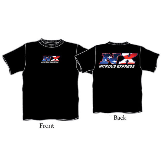 Nitrous Express MEDIUM BLACK NX AMERICAN FLAG SHIRT - DFW Speed Syndicate