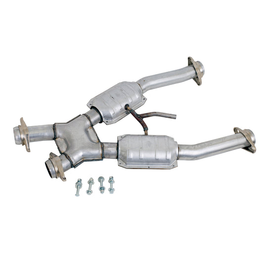 BBK MUSTANG GT 2.5 SHORT MID X PIPE W/CONVERTERS - DFW Speed Syndicate