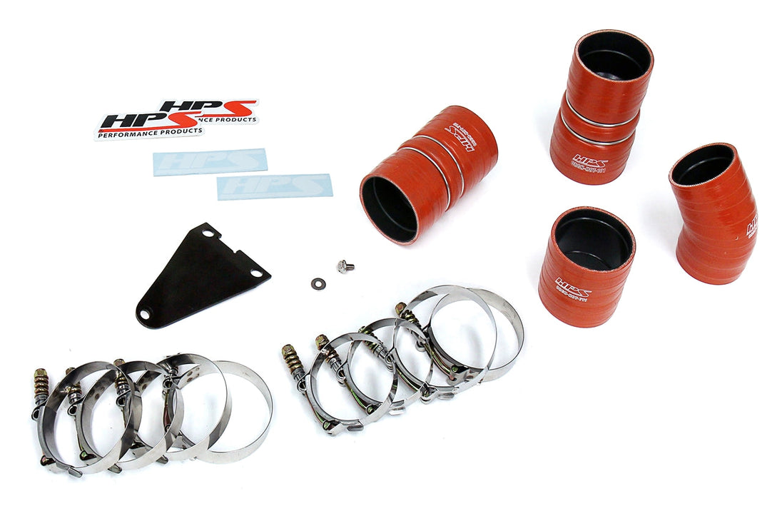 HPS Hot & Cold Side Charge Pipe with CAC Hose Intercooler Boots, 03-07 Ford F250 Superduty Powerstroke 6.0L Diesel Turbo FR SPORT