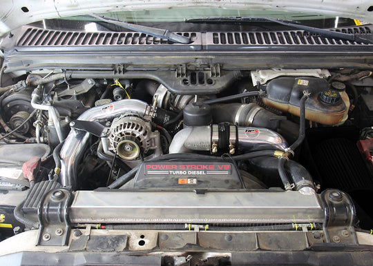 HPS Hot & Cold Side Charge Pipe with CAC Hose Intercooler Boots, 03-07 Ford F250 Superduty Powerstroke 6.0L Diesel Turbo FR SPORT