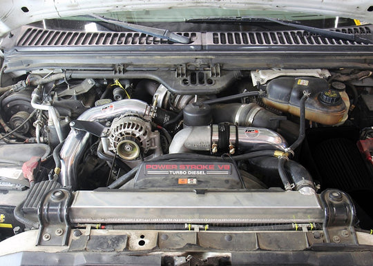 HPS Hot & Cold Side Charge Pipe with CAC Hose Intercooler Boots, 03-07 Ford F450 Superduty Powerstroke 6.0L Diesel Turbo FR SPORT