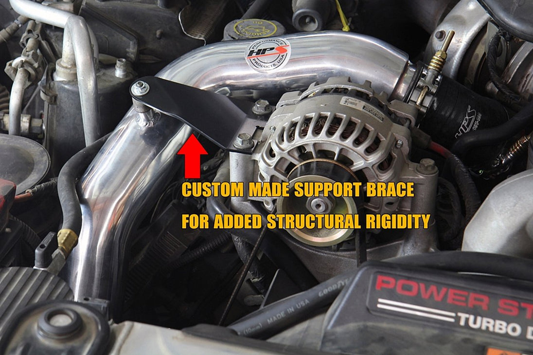 HPS Hot & Cold Side Charge Pipe with CAC Hose Intercooler Boots, 03-07 Ford F350 Superduty Powerstroke 6.0L Diesel Turbo FR SPORT