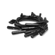 ACES Fuel Injection. 180 Degree Boot Black Jack Pro Ceramic Boot Spark Plug Wires