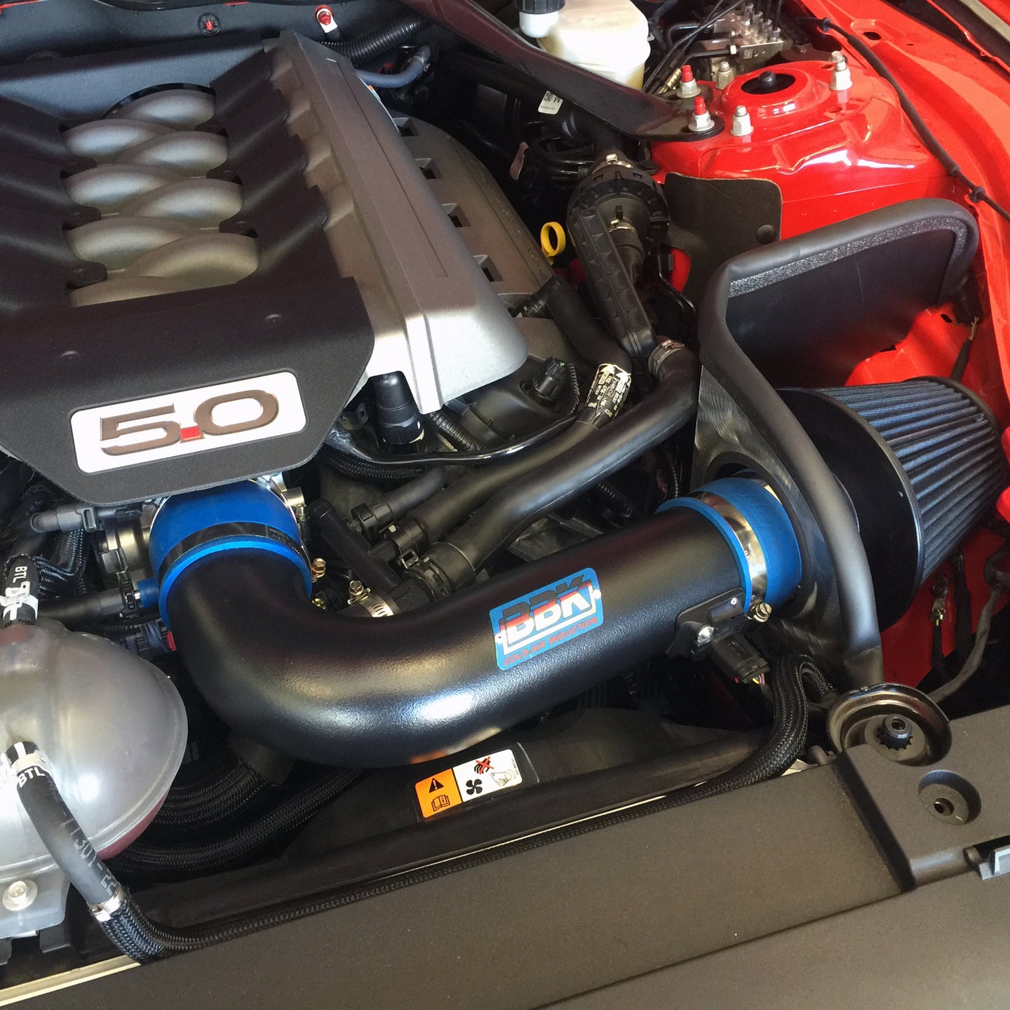 BBK MUSTANG GT 5.0 COLD AIR INDUCTION SYSTEM (BLACKOUT) - DFW Speed Syndicate