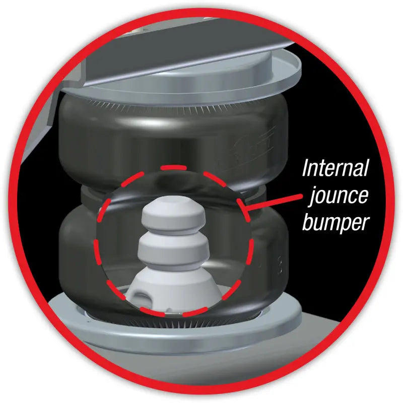 Air Lift Replacement Air Spring - Loadlifter 5000 Ultimate Bellows Type w/ internal Jounce Bumper Air Lift