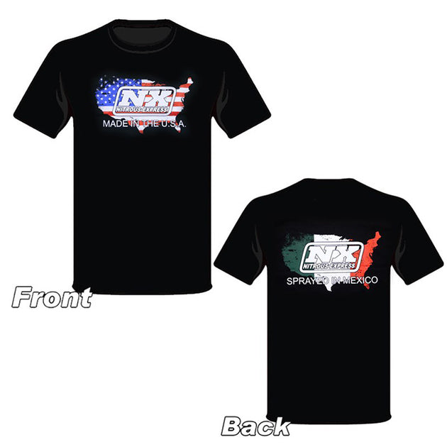 Nitrous Express Large Sprayed In Mexico T-Shirt - DFW Speed Syndicate