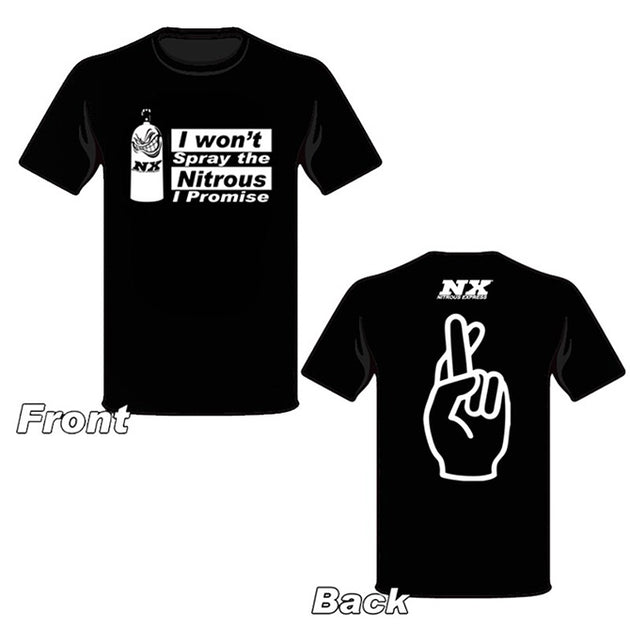 Nitrous Express Large I Promise Black T-Shirt - DFW Speed Syndicate