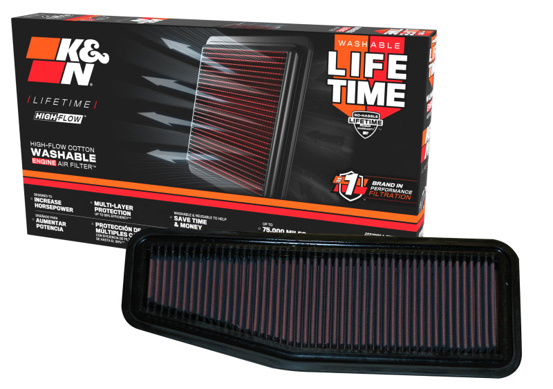 K&N 00-06 Toyota Previa / Rav4 2.0L/2.4L Drop In Air Filter - DFW Speed Syndicate