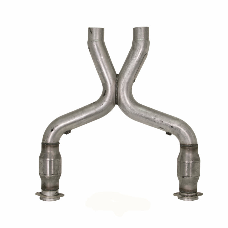 BBK 11-14 Mustang 5.0 Short Mid X Pipe With Catalytic Converters 3.0 For BBK Long Tube Headers BBK