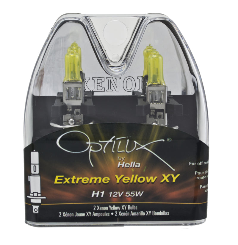 Hella Optilux H1 12V/55W XY Yellow Bulb - DFW Speed Syndicate