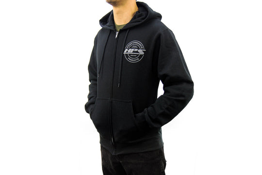HPS 2022 Round Logo Zip-Up Hoodie, Black FR SPORT