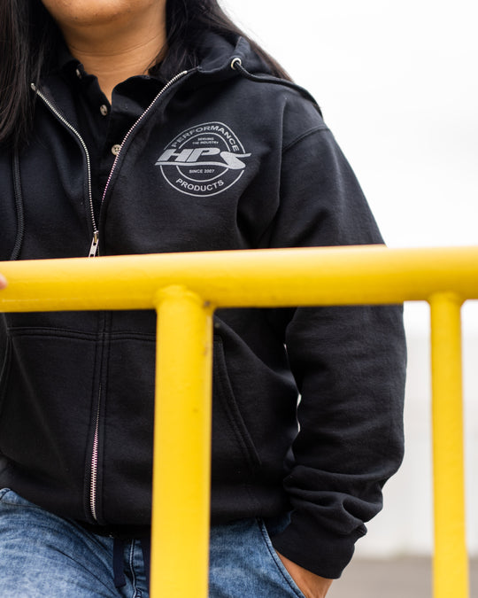 HPS 2022 Round Logo Zip-Up Hoodie, Black FR SPORT