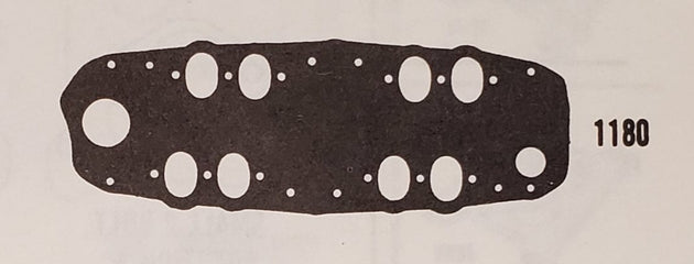 Offenhauser 1180 Manifold Gasket – Dual purpose intake manifold gaskets made exactly the proper size for porting; may be used for template on block and manifold, then as gaskets when finished. Will fit from 1932-53 Ford and Mercury. DFW Speed Syndicate