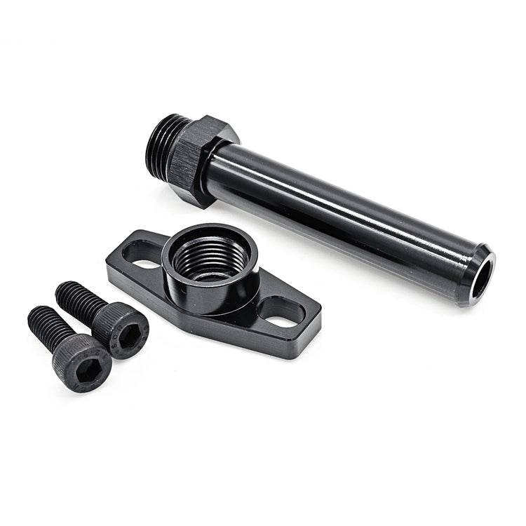 Oil Drain Flange 5/8" Male Barb Extension with O-Ring Style Seating Surface (1.500" - 1.750" Bolt Circle) Ace Race Parts