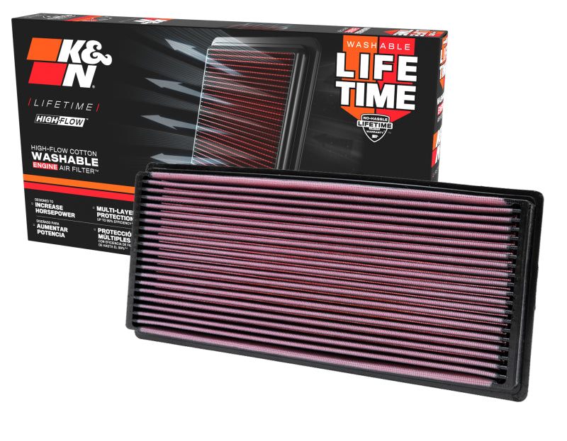 K&N 96-02 Jeep Wrangler 2.5L L4 / 96-06 4.0L L4 Drop In Air Filter - DFW Speed Syndicate