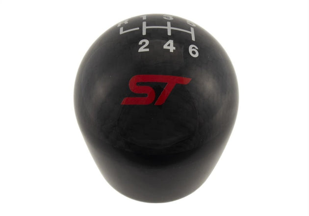 Ford Racing 13-17 Focus ST Black Carbon Fiber 6 Speed Shift Knob Ford Racing