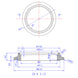 Turbo Inlet Flange - Garrett Super Core G40-900, G40-1150, G42-1200, & G42-1450 (V-Band Inlet) - 304 Stainless Ace Race Parts