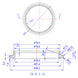 Turbo Outlet Flange - Garrett GTX29, GT30/GTX30, GT35/GTX35, GT40/GTX40 - 304 Stainless Ace Race Parts