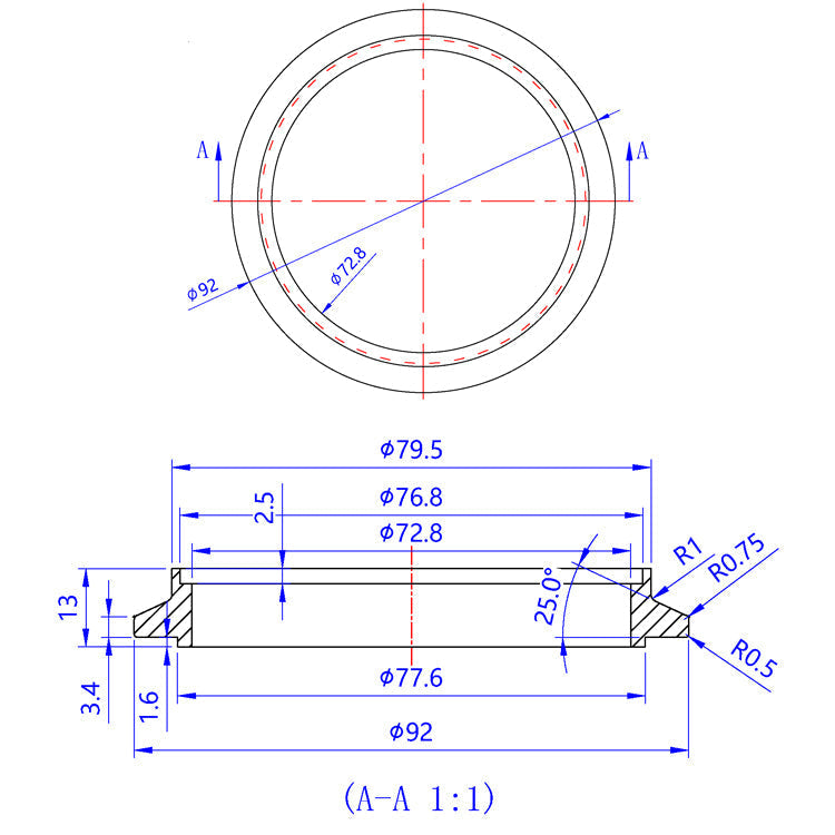Turbo Outlet Flange - (PTE) Precision Turbo Medium Frame Turbo Housings  - CP2 Titanium Ace Race Parts