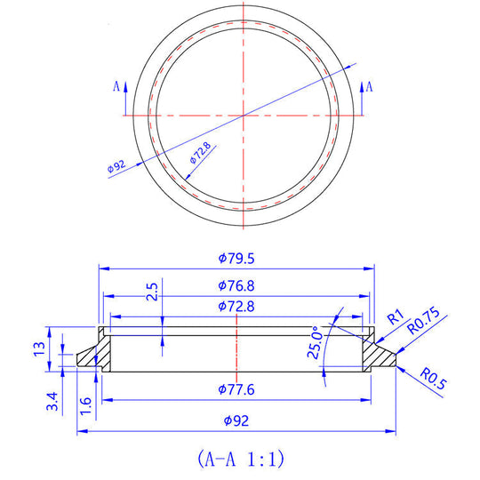 Turbo Outlet Flange - (PTE) Precision Turbo Medium Frame Turbo Housings  - CP2 Titanium Ace Race Parts