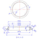 Turbo Outlet Flange - (PTE) Precision Turbo Medium Frame Turbo Housings  - CP2 Titanium Ace Race Parts