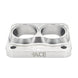 Transition Turbo Flange - Divided T4 to Dual 1-1/2" NPS (1.900" OD) - 304 Stainless Ace Race Parts