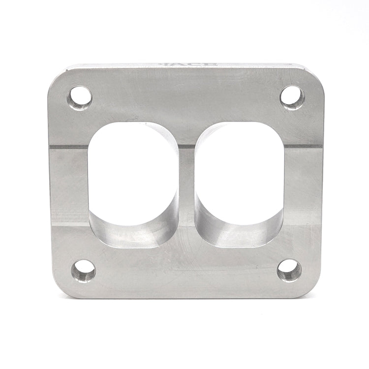 Transition Turbo Flange - Divided T4 to Dual 1-1/2" NPS (1.900" OD) - 304 Stainless Ace Race Parts