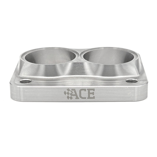 Transition Turbo Flange - Divided T4 to Dual 1-1/2" NPS (1.900" OD) - 304 Stainless Ace Race Parts