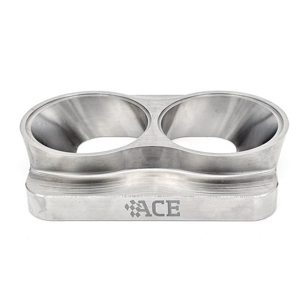 Transition Turbo Flange - Divided T4 to Dual 2.250" OD Tube - 304 Stainless Ace Race Parts