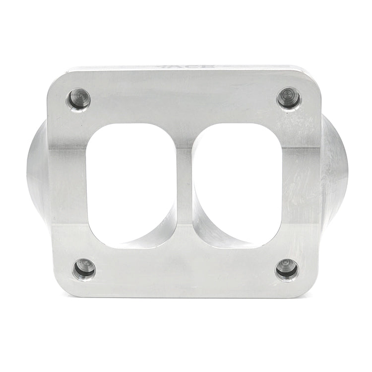 Transition Turbo Flange - Divided T4 to Dual 2.500" OD Tube - 304 Stainless Ace Race Parts