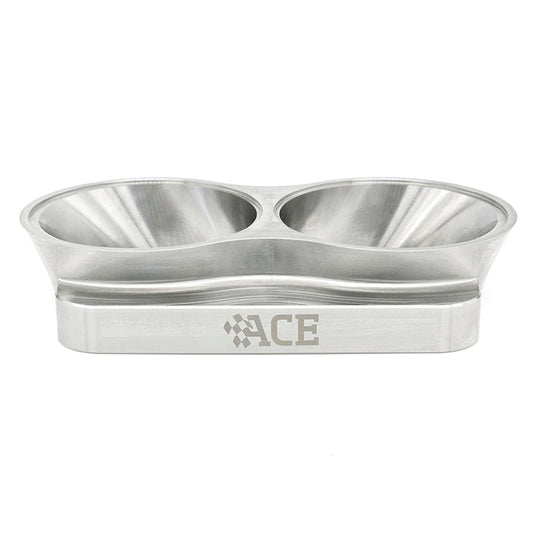 Transition Turbo Flange - Divided T4 to Dual 2.500" OD Tube - 304 Stainless Ace Race Parts