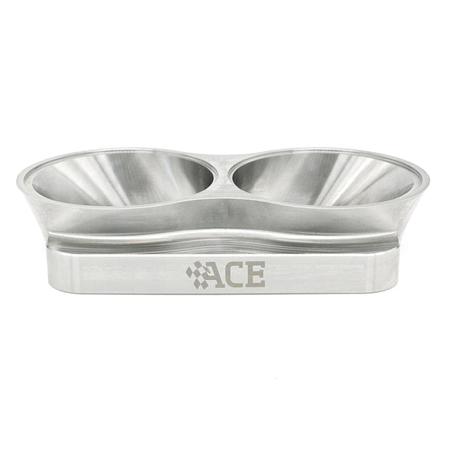 Transition Turbo Flange - Divided T4 to Dual 2.500" OD Tube - 304 Stainless Ace Race Parts