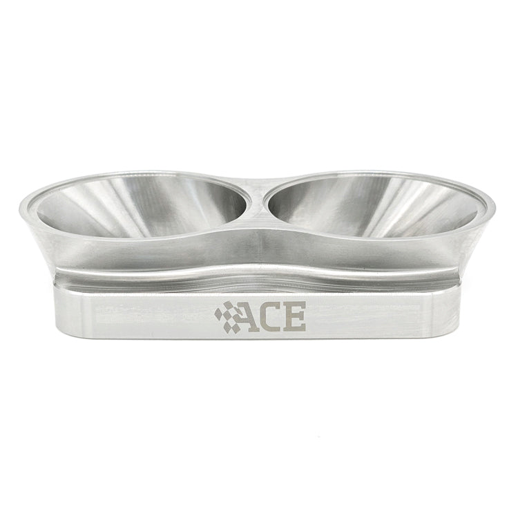 Transition Turbo Flange - Divided T4 to Dual 2.500" OD Tube - 304 Stainless Ace Race Parts