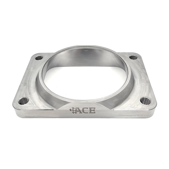 Transition Turbo Flange - Undivided T6 to Single 3.500" OD Tube - 304 Stainless Ace Race Parts