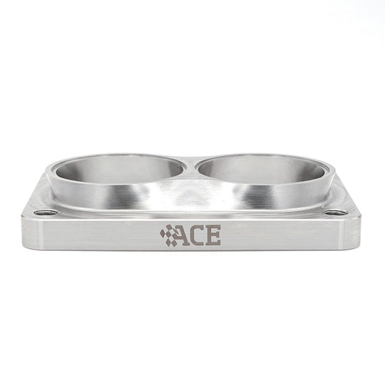 Transition Turbo Flange - Divided T6 to Dual 2.250" OD Tube - 304 Stainless Ace Race Parts