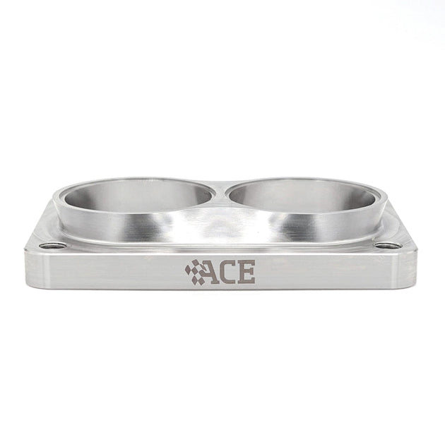 Transition Turbo Flange - Divided T6 to Dual 2.250" OD Tube - 304 Stainless Ace Race Parts