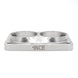 Transition Turbo Flange - Divided T6 to Dual 2.250" OD Tube - 304 Stainless Ace Race Parts