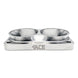 Transition Turbo Flange - Divided T6 to Dual 2.500" OD Tube - 304 Stainless Ace Race Parts