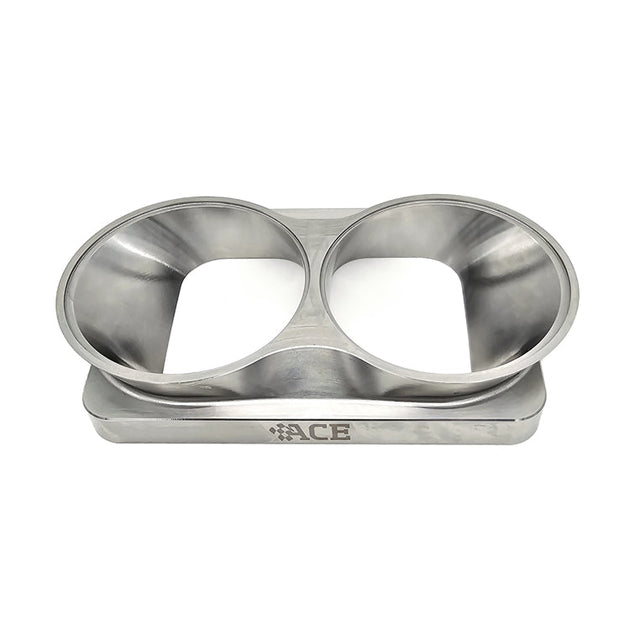 Transition Turbo Flange - Divided T6 to Dual 3.000" OD Tube - 304 Stainless Ace Race Parts