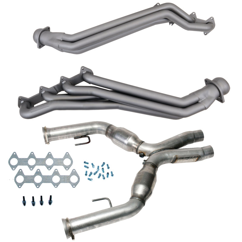BBK 05-10 Ford Mustang GT 1 5/8 Long Tube Headers w/High Flow Catted X-Pipe (Ti Ceramic) - DFW Speed Syndicate