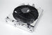 Universal Half Radiator - Evo 7/8/9 / 92-00 Civic - W/ SPAL Fan & Shroud - DFW Speed Syndicate